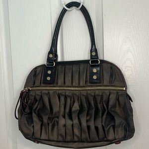 MZ Wallace!Cooper brown and red details. Please see photos for condition of bag.